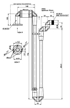 Medical laser instrument holding arm - 0050 - Optotek Medical